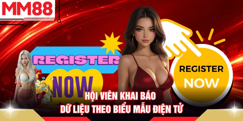 Hội viên khai báo dữ liệu theo biểu mẫu điện tử